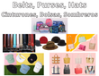 Costal Mixta de Cinturones, bolsas, y sombreros.