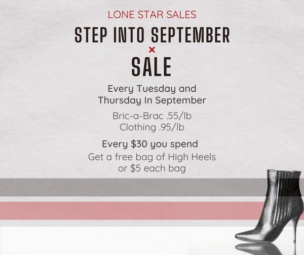 September Sale / Venta de Septiembre