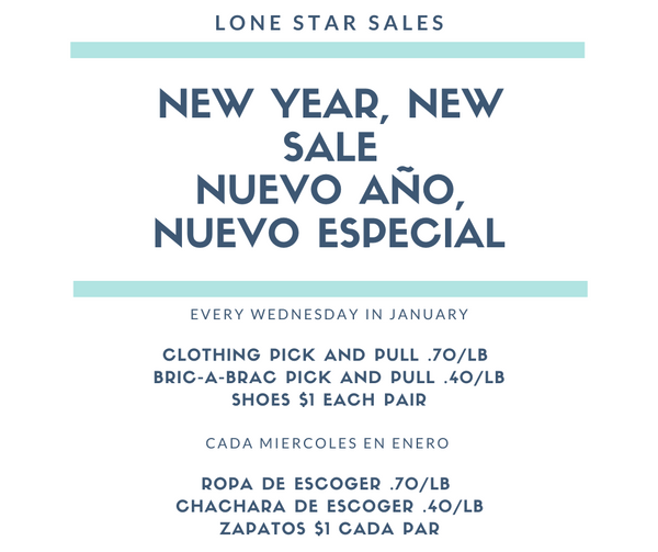Our First Sale of the Year!!