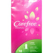 CAREFREE PANTILINER 18 CT LONG UNSCENTED