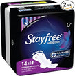 STAYFREE PADS 14 CT ULTRA THIN OVERNIGHT WITH WINGS