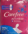 CAREFREE PANTILINERS 22 CT ACTI-FRESH THIN TO GO UNSCENTED